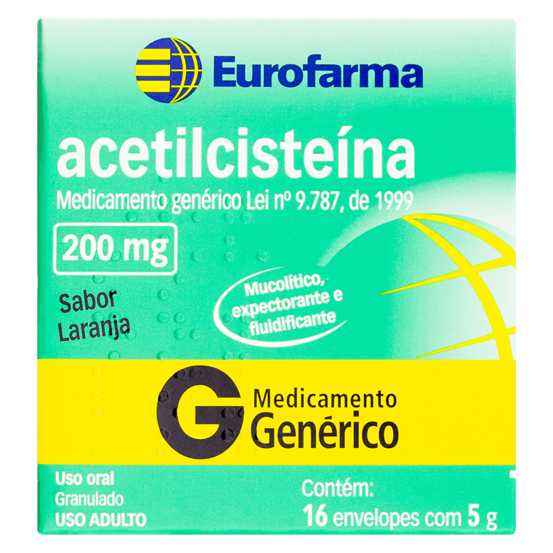 acetilcisteina-granulado-200mg-com-16-envelopes-de-5g-cada-eurofarma