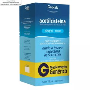 Acetilcisteina Xarope Infantil 20Mg/Ml 120Ml Geolab