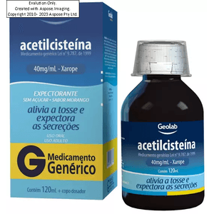 Acetilcisteina Xarope Adulto 40Mg/Ml 120Ml Geolab