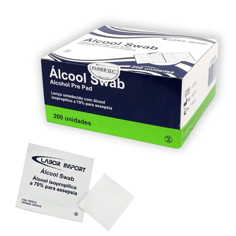 alcool-swab-labor-import-com-200-unidades