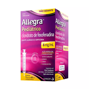 Allegra Infantil 6Mg/Ml Suspensao 60Ml