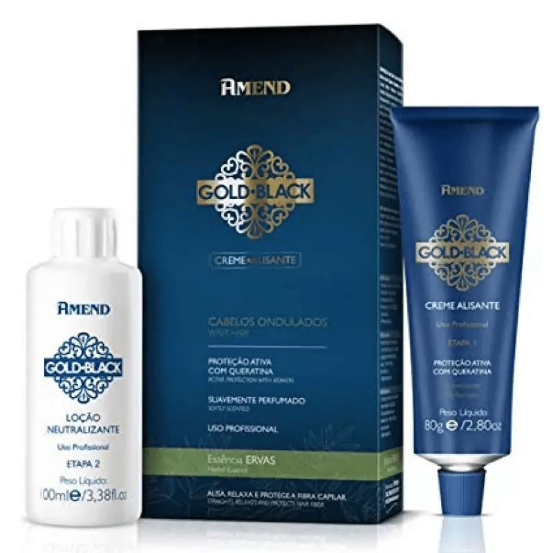 kit-amend-creme-alisante-gold-black-ervas-cabelos-ondulados