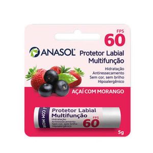 Protetor Labial Anasol Açai Com Morango Fps60 5G