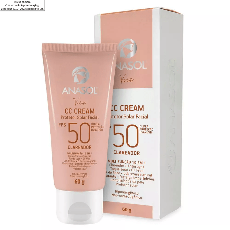 protetor-solar-anasol-cc-cream-clareador-facial-fps50-60g
