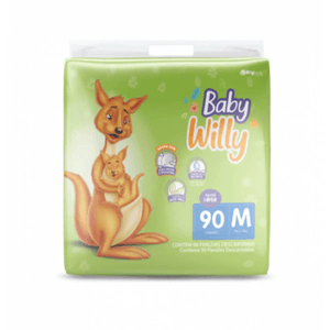 Fralda Baby Willy Hyper M Com 90 Unidades