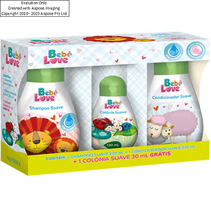 Kit BebE Love Suave Neutro Shampoo 240ml+Condicionador 220ml Gratis ColOnia Suave Neutra 30ml