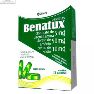 Benatux Pastilha Menta Com 12 Unidades