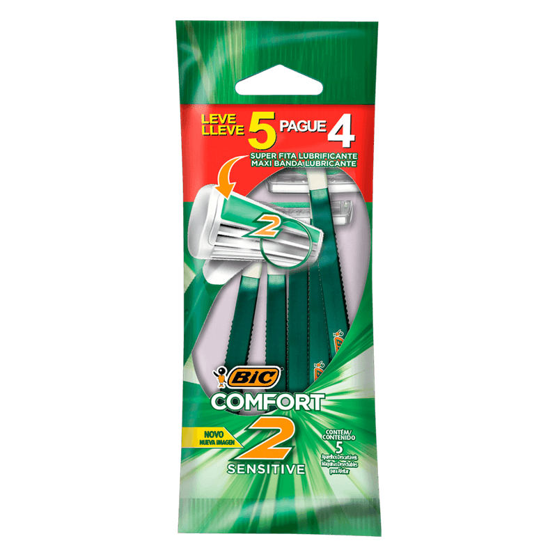 aparelho-de-barbear-bic-comfort-2-pele-sensivel-leve-5-pague-4-unidades