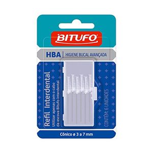 Refil Bitufo Interdental COnico 6 Unidades