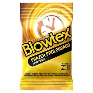 Preservativo Blowtex Prazer Prolo-ongado com 3 unidades