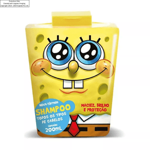Shampoo Bob Esponja Todos Tipos De Cabelos 200ml
