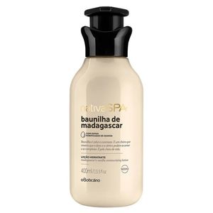 LOÇAO HIDRATANTE BOTICARIO NATIVA SPA BAUNILHA 400ML