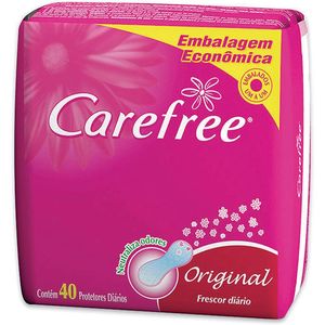Protetor Diario Carefree Proteçao Perfumado Com 40 Unidades