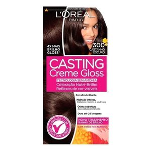 Tintura L'Oreal Paris Casting Creme Gloss Castanho Escuro 300