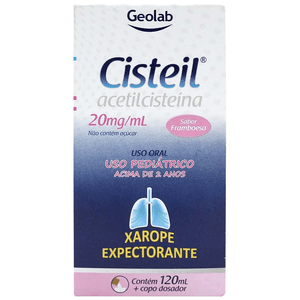 Cisteil 20Mg/Ml Sabor Framboesa Xarope Pediatrico 120Ml