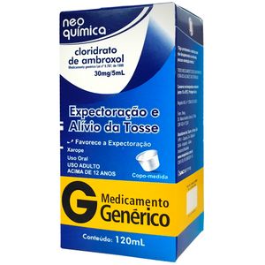 Cloridrato De Ambroxol 30Mg/5ml Xarope 120ml Neo Quimica