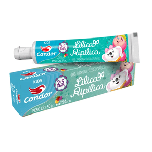 Gel Dental Condor Infantil Lilica Ripilica 2-5 Anos 50G