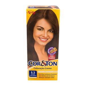 Tintura Cor & Ton Medio Castanho Claro Dourado 5.3