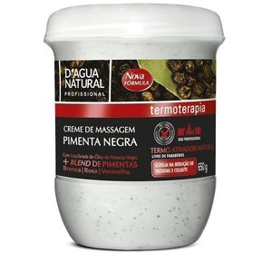 Creme De Massagem D'Agua Pimenta Negra 650G