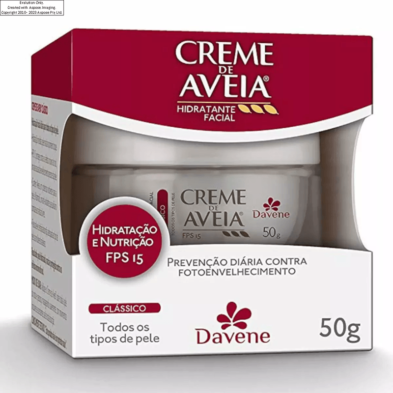 hidratante-facial-davene-classico-fps15-50g