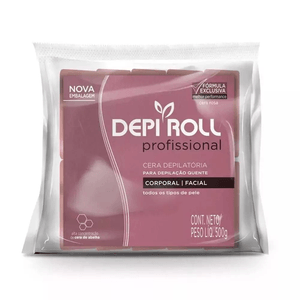 CERA QUENTE DEPI ROLL PROFISSIONAL ROSA 500G