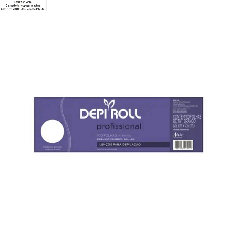 lenco-depilacao-depi-roll-com-100-unidades