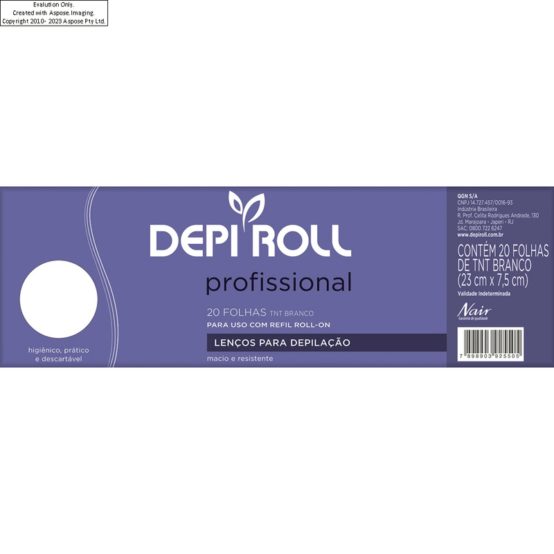 lenco-depilacao-depi-roll-com-20-unidades