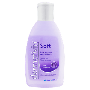 Sabonete Liquido Facial Dermotivin Soft Pele Seca Sensivel 120Ml