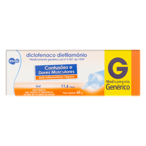 Diclofenaco Dietilamonio Gel 60G Ems