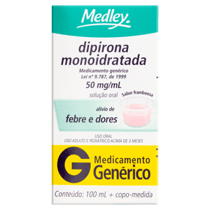 Dipirona Gotas 50Mg/Ml 100Ml Medley