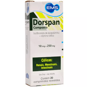 DORSPAN COMPOSTO 10+25MG COM 20 COMPRIMIDOS