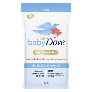Sabonete Liquido Dove Baby Hidrataçao Enriquecida Refil 180Ml
