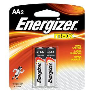 Pilha Energizer Max-Sm Pequena Aa Com 2 Unidades