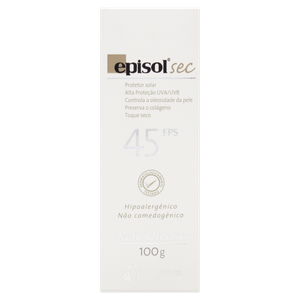 Protetor Solar Episol Seco Loçao Facial Fps45 100G