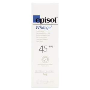Protetor Solar Episol Whitegel Gel Facial Fps45 60G