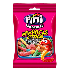 Bala Fini Minhocas Citricas 100G