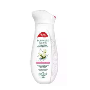 Sabonete LIquido Intimo Flores e Vegetais Extrato de Rosas Brancas 250ml