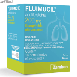 Fluimucil 200Mg Com 16 Comprimidos Efervescentes