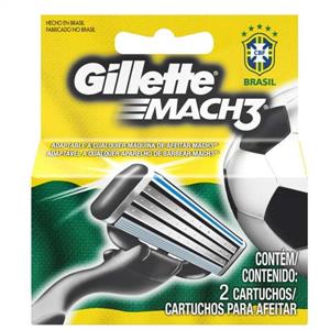 Carga Gilette Mach3 Com 2 Unidades