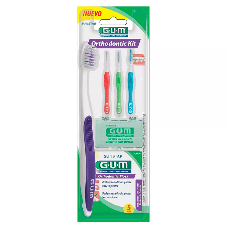 kit-gum-orthodontic-com-escova-de-dente3-escovas-interdentais5-bastoes-de-cera5-fios-dentais