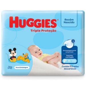 Fralda Huggies Tripla Proteçao P Com 11 Unidades
