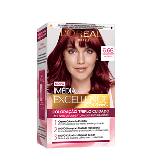 Tintura Imedia Excellence Creme Vermelho Acetin 666