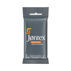 Preservativo Jontex Marathon Efeito Retardante Com 6 Unidades