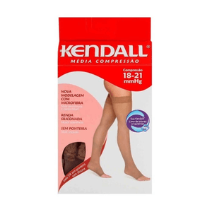 Meia Kendall 7/8 Com Silicone Medio Compressao Sem Ponteira Mel M