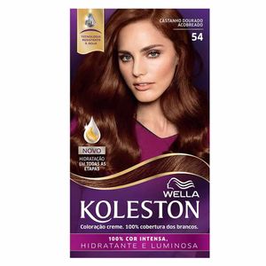 Tintura Koleston Castanho Dourado Acobreado 54