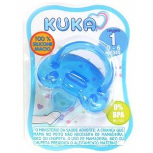 Chupeta Kuka Silicone Soft OrtodOntica Azul N.1
