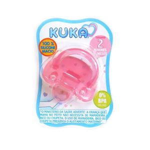 Chupeta Kuka Silicone Soft OrtodOntica Rosa N.2