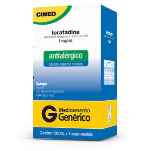 Loratadina 1mg/mL Xarope 100ml Cimed