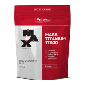 Mass Titanium Sabor Morango Refil 1,4Kg