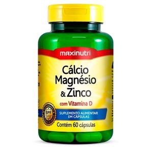 MAXINUTRI CALCIO MAGNESIO E ZINCO COM 60 COMPRIMIDOS
